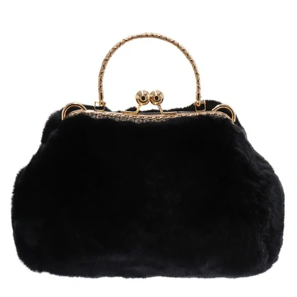 Rex Rabbit Fur Handbag - Picture 2 of 5